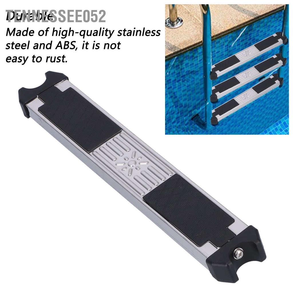 [Hàng Sẵn] Bậc thang hồ bơi Bàn đạp chống trượt bằng thép không gỉ Với phụ kiện ốc vít【Tennessee052】