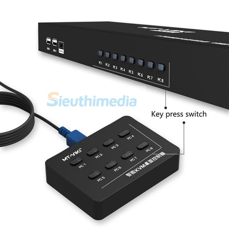 VGA KVM Switch 8 Port USB MT-Viki MT-801UK-L