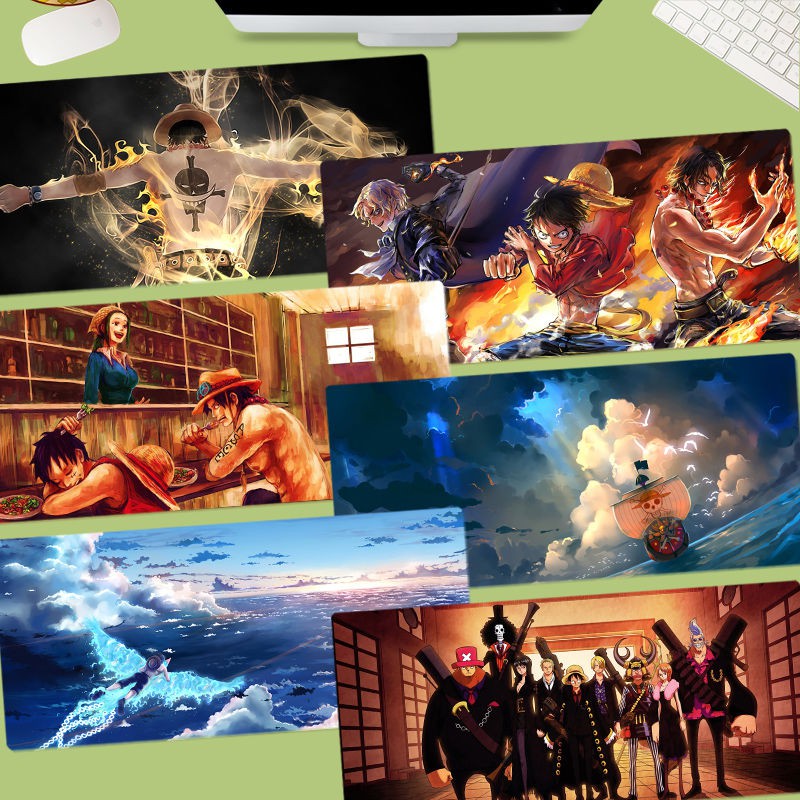 Tấm lót bàn phím size lớn sáng tạo hoạ tiết hoạt hình Anime One Piece theo yêu cầu cá nhân