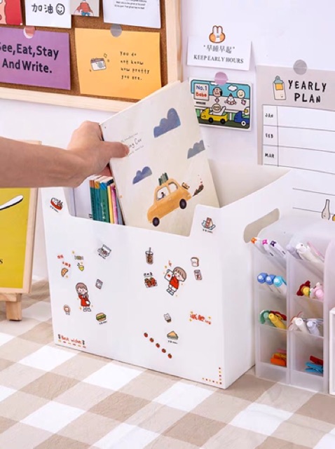 HỘP ĐỰNG SÁCH GẤP GỌN ĐỂ BÀN HỌC / BÀN LÀM VIỆC | BigBuy360 - bigbuy360.vn