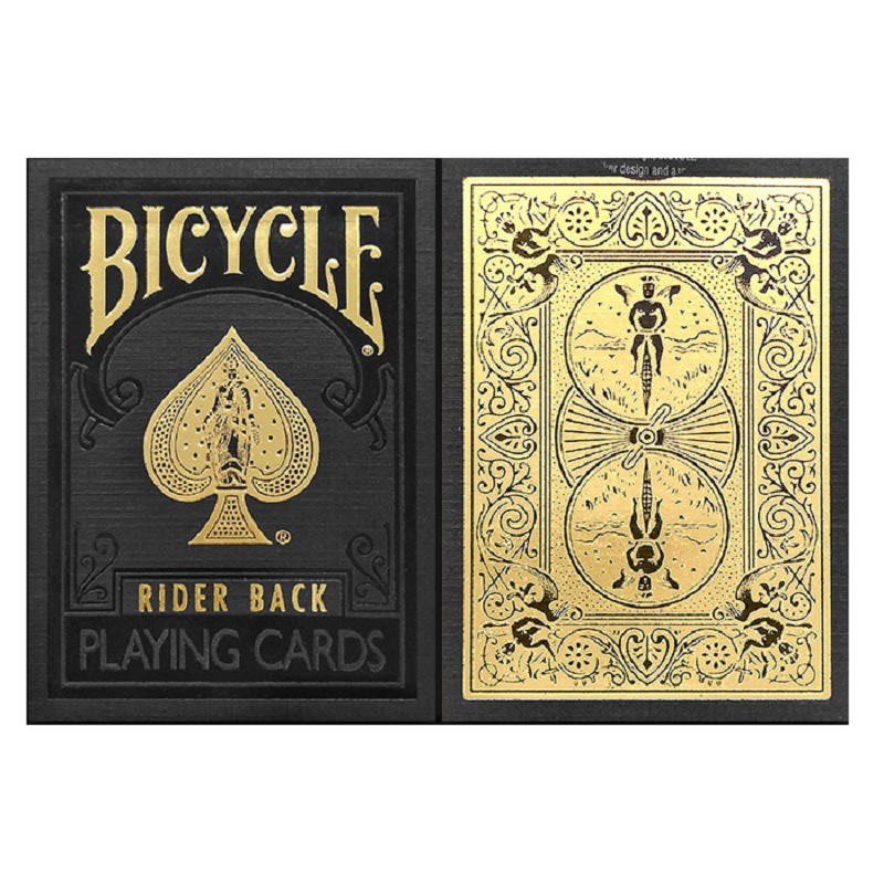 Bộ Bài Bicycle Rider Back Black Gold Playing Cards, Thẻ Sưu Tập USPCC, Trò Chơi Thẻ Ma Thuật, Đạo Cụ Ảo Thuật Cho Nhà Ảo