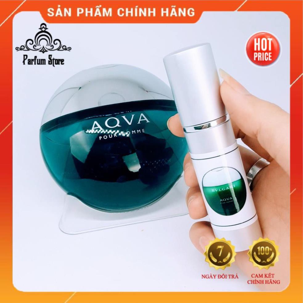 [FREESHIP] Nước Hoa Nam Bvlgari Aqva Pour Homme Chính Hãng 10ml