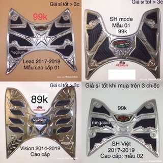 THẢM ĐỂ CHÂN INOX CÁC LOẠI XE (VISION, LEAD, SH )