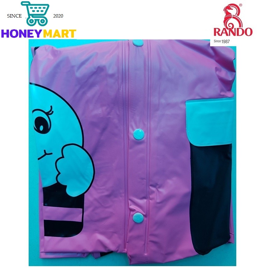 Áo mưa trẻ em bộ ong mật Rando CSPS-19 Size 1 : 0.8 – 0.9 m.Che chở  bé yêu của bạn.HONEYMART