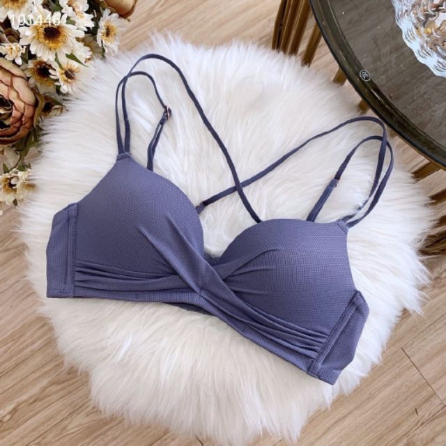 Áo lót push up thông hơi quai chéo siêu xinh