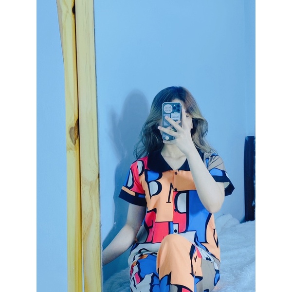 🪴🪴ĐỒ BỘ PIZAMA CHẤT LỤA HOẠ TIẾT LẠP THỂ | BigBuy360 - bigbuy360.vn