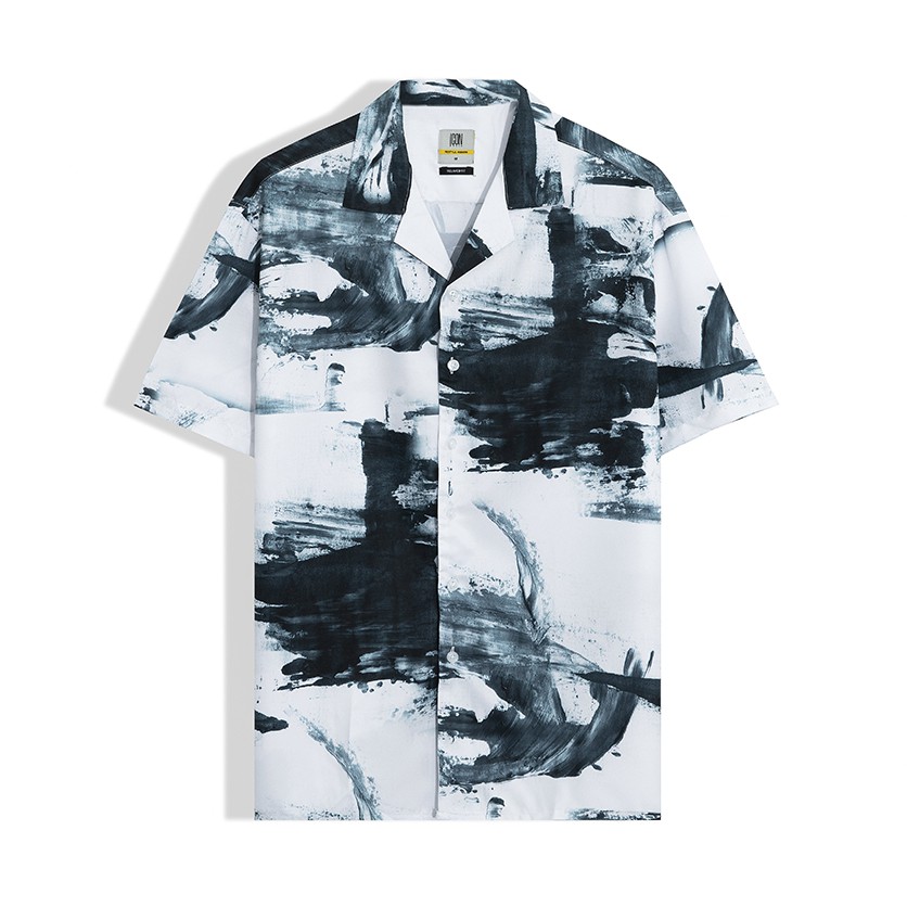 Áo Sơ Mi Nam ICON DENIM Tay Ngắn Cổ Vest Relax Fit Brush | BigBuy360 - bigbuy360.vn