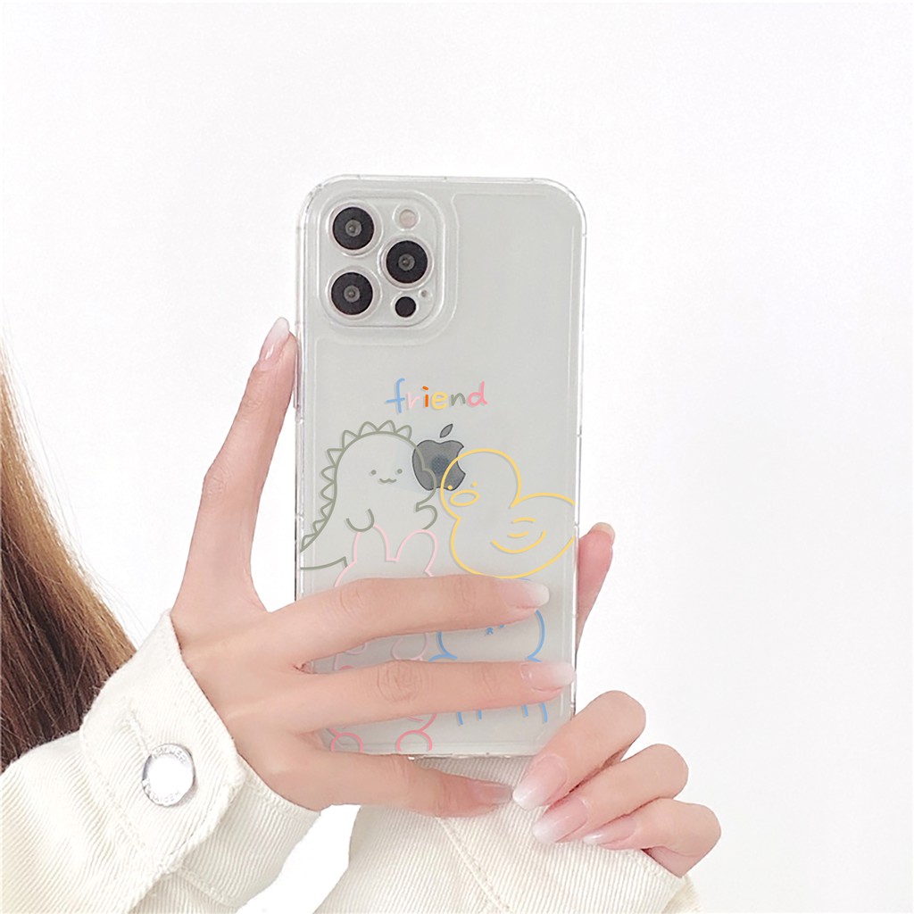 Ốp lưng iphone MyFriend trong cạnh vuông 5/5s/6/6plus/6s/6splus/7/7plus/8/8plus/x/xr/xs/11/12/pro/max/plus/promax | BigBuy360 - bigbuy360.vn