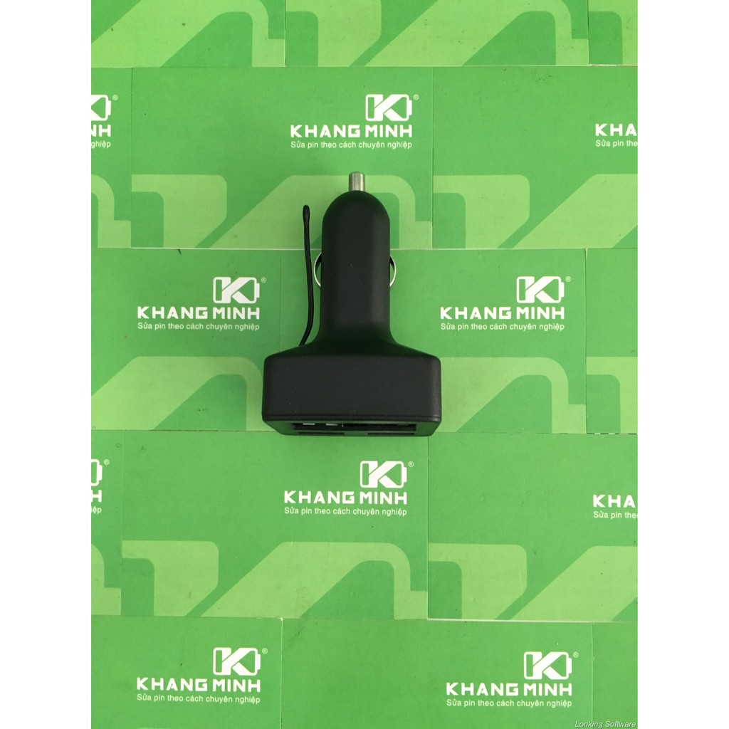 Thiết bị hạ áp cho xe hơi, 2 ngỏ ra USB 5V DC, nguồn vào 12V/24V