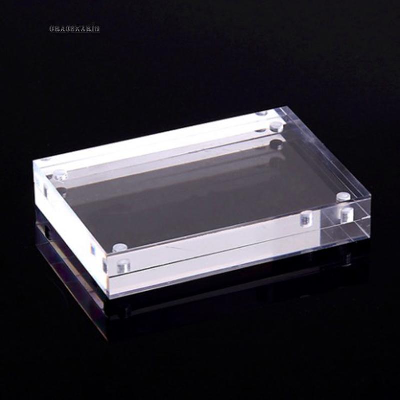 Khung ảnh acrylic từ tính trong suốt dùng cho trưng bày áp phích có giá đỡ