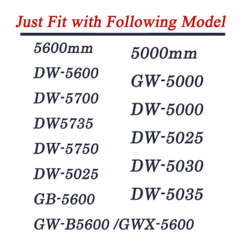 Khung viền nhựa resin cao su bảo vệ mặt đồng hồ Casio G-shock DW5600 DW5000 DW5030 GWX5600