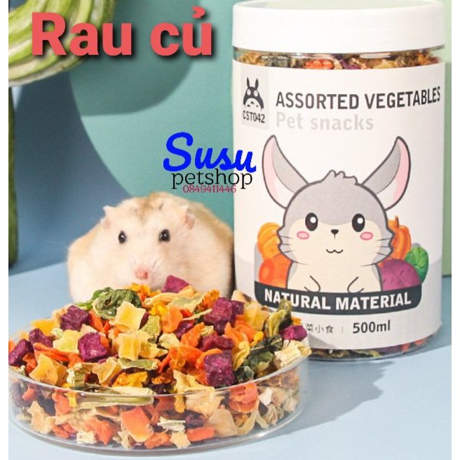 Rau củ sấy cho Hams, Thỏ và Bọ 500ml (JONSANTY)