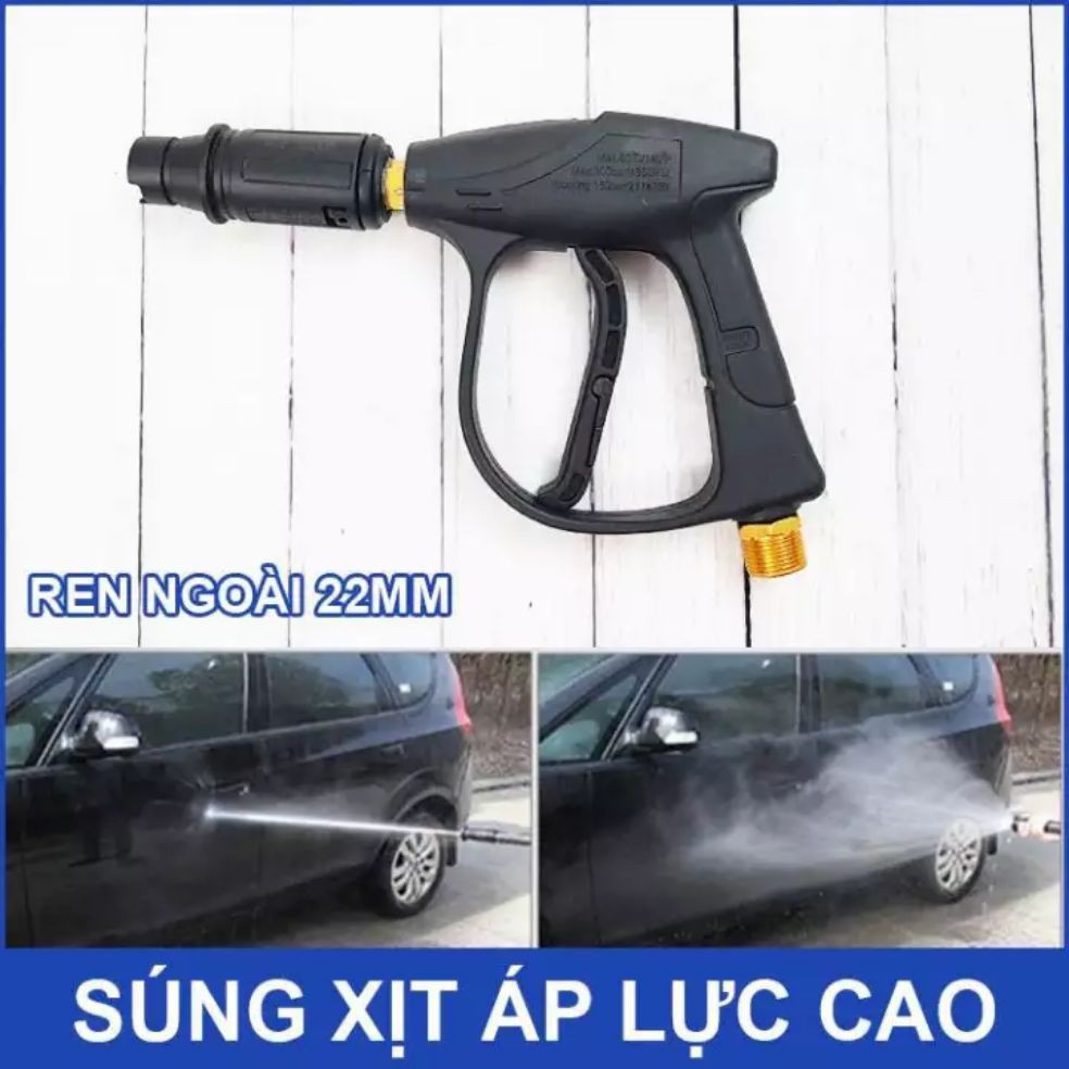 Súng rửa xe , súng sịt áp xuất cao ( CÒ ĐEN REN 22 )