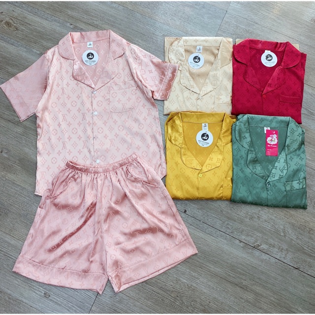 bộ gấm lụa pijama