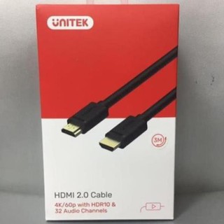 Dây Cáp 3m Hdmi 2.0 Hỗ Trợ 4k Ultra Hd Unitek Yc139
