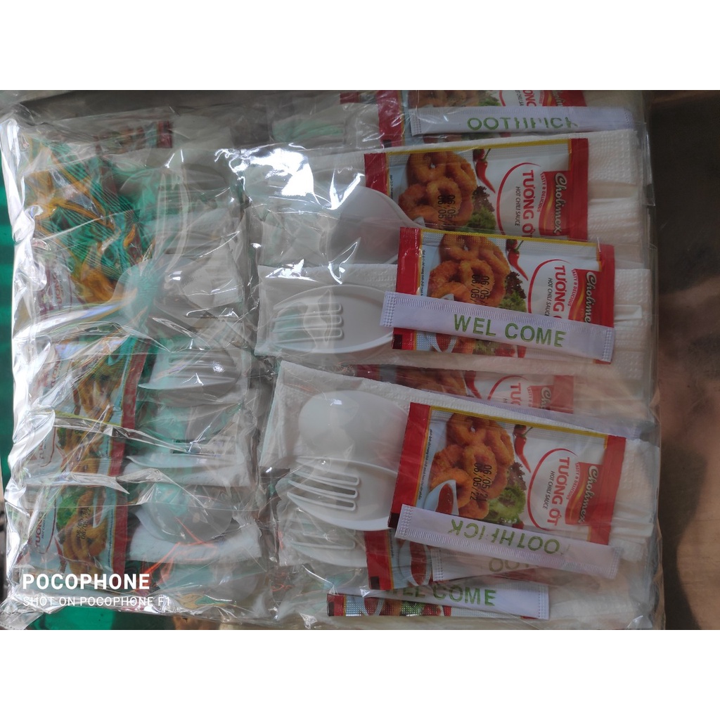 Combo Tương Ớt gói - Tương Cà gói Cholimex 50 gói 10g