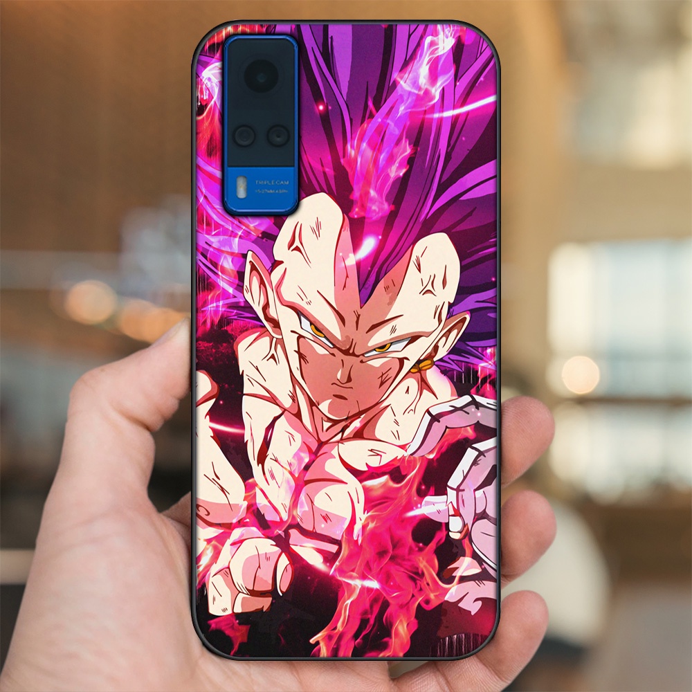 Ốp lưng Vivo Y51 2020, Y53s viền đen in hình Vegeta Dragon Ball