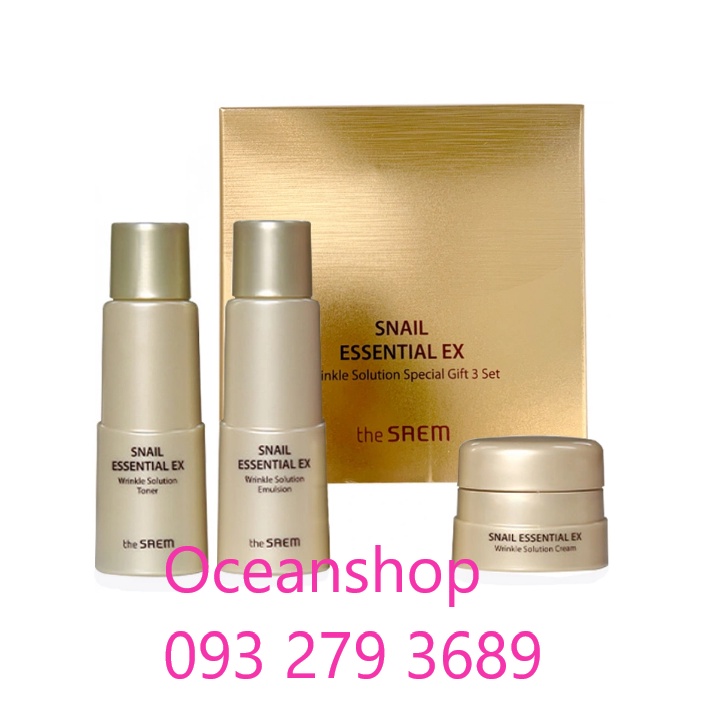 Tách lẻ dưỡng da chống lão hoá Snail Essential EX Wrinkle Solution