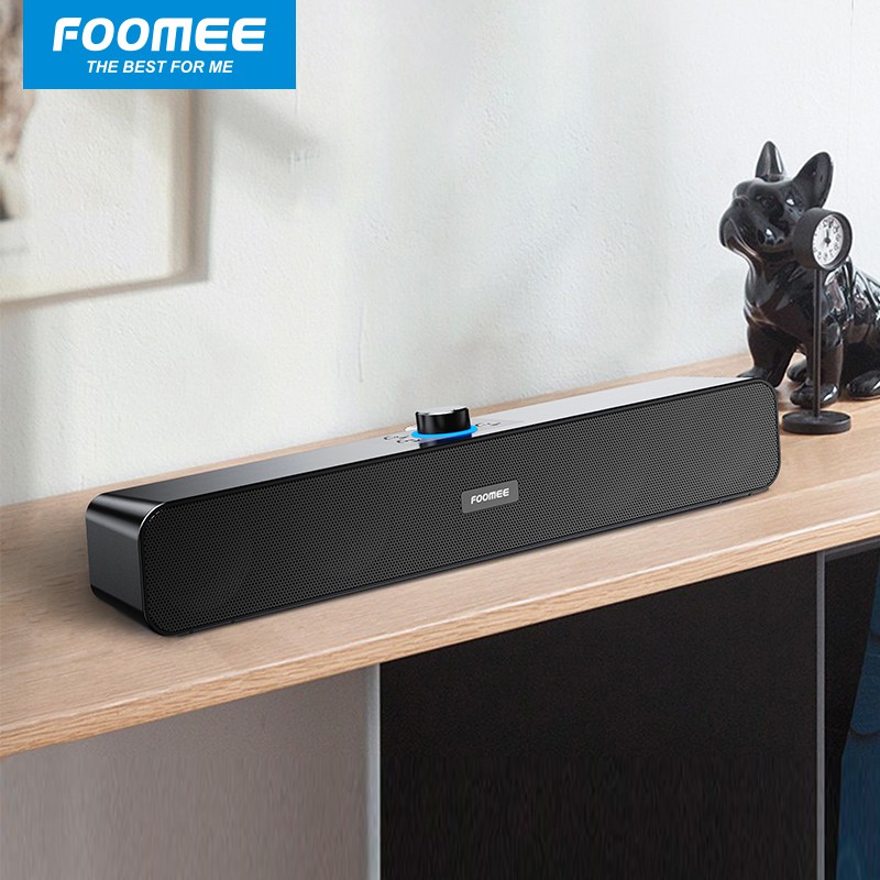 FOOMEE HH16 Loa Bluetooth Vi Tính, Máy Tính, Âm Thanh 360 Độ Nghe Nhạc, Xem Phim Cực Đã, Loa Soundbar Để Bàn