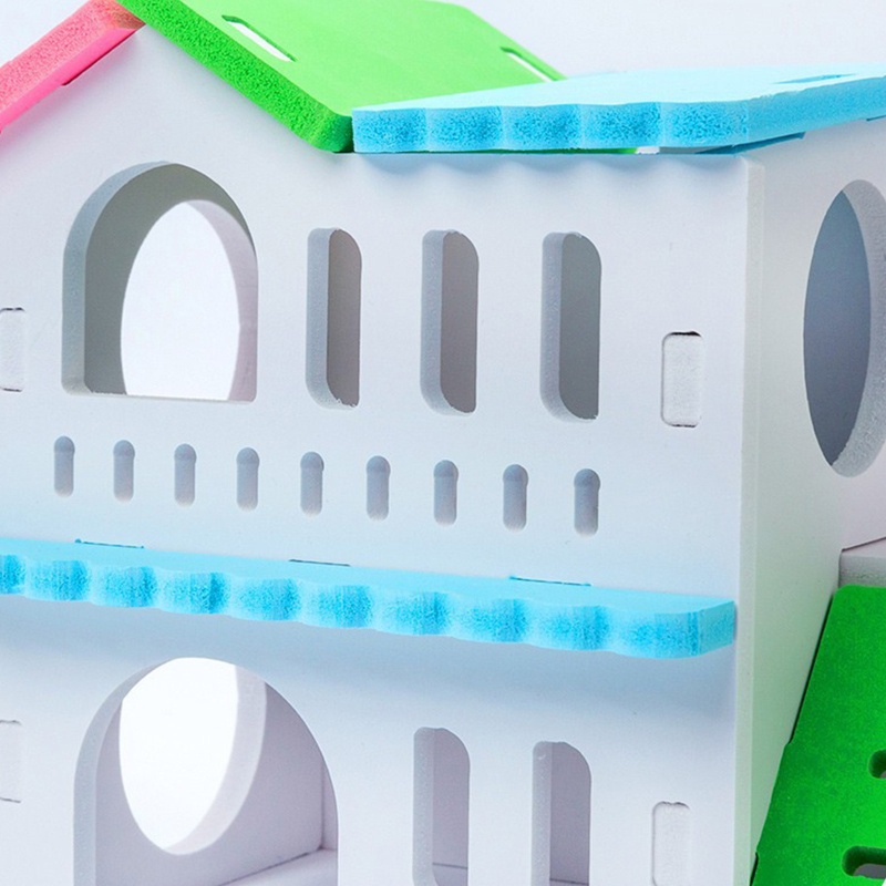 Nhà Đồ Chơi Nhiều Màu Sắc Dùng Làm Chỗ Trốn Cho Chuột Hamster