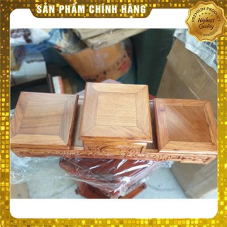 [Mỹ Nghệ Đồng Kỵ] Tam sơn gỗ hương-Đế tam kê bát hương-Tam cấp thờ