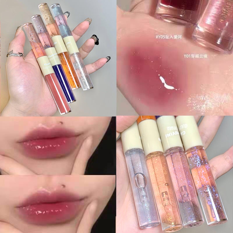 Son bóng Cappuvini sắc tố cao lâu trôi 2 đầu 2 trong 1