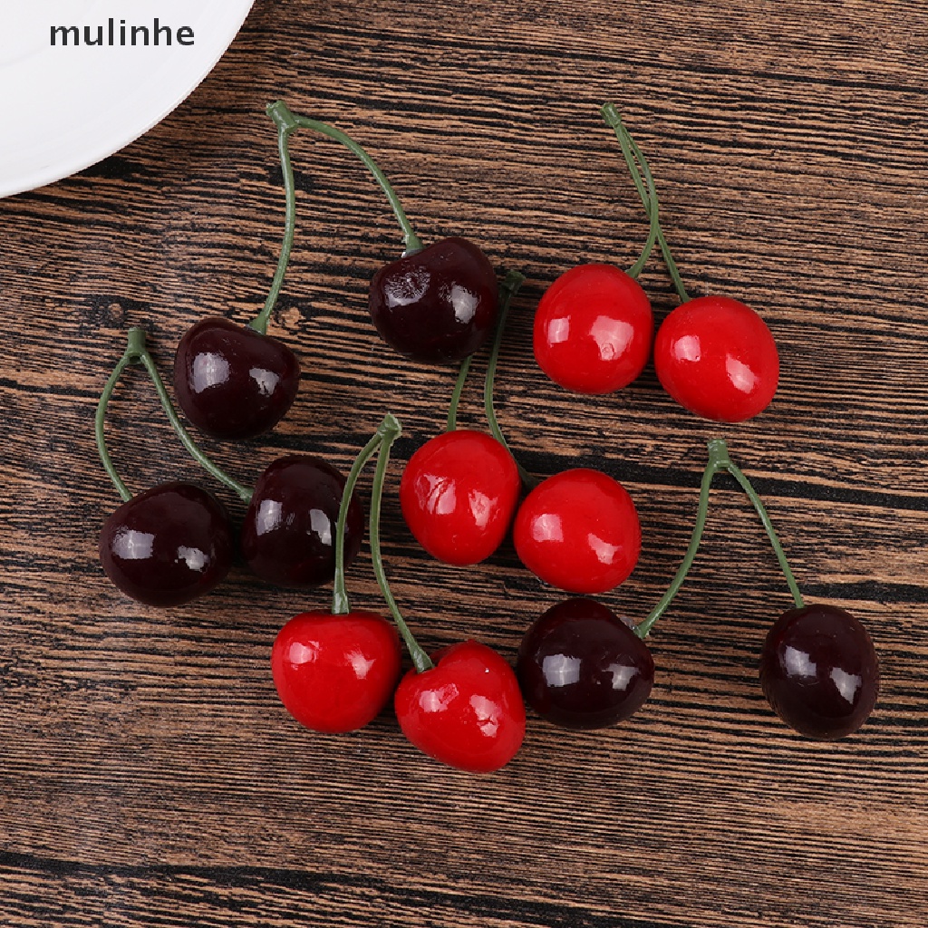 Set 2 / 10 Quả Cherry Giả Dùng Để Trang Trí