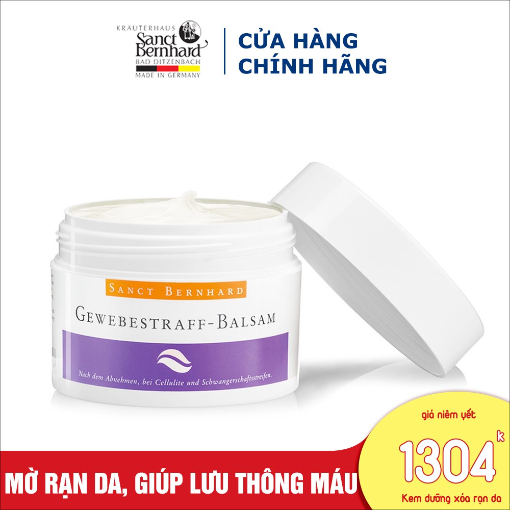 Kem dưỡng xóa mờ rạn da Gewebestraff Balsam 200ml - [Chính hãng Sanct Bernhard Đức ]