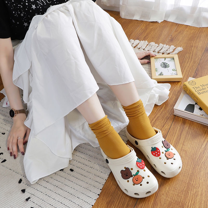 Dép cross sục cá đi mưa hàng đẹp [H65] tặng 6 sticker siêu kute - Lucky Shoes VN