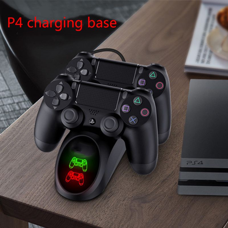 Đế Sạc Hai Cổng Usb Có Đèn Led Cho Tay Cầm Ps4 / Ps4 Slim / Ps4 Pro Sony Playstation 4