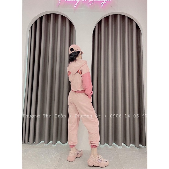 Set bộ thể thao mũ AD tay phối màu