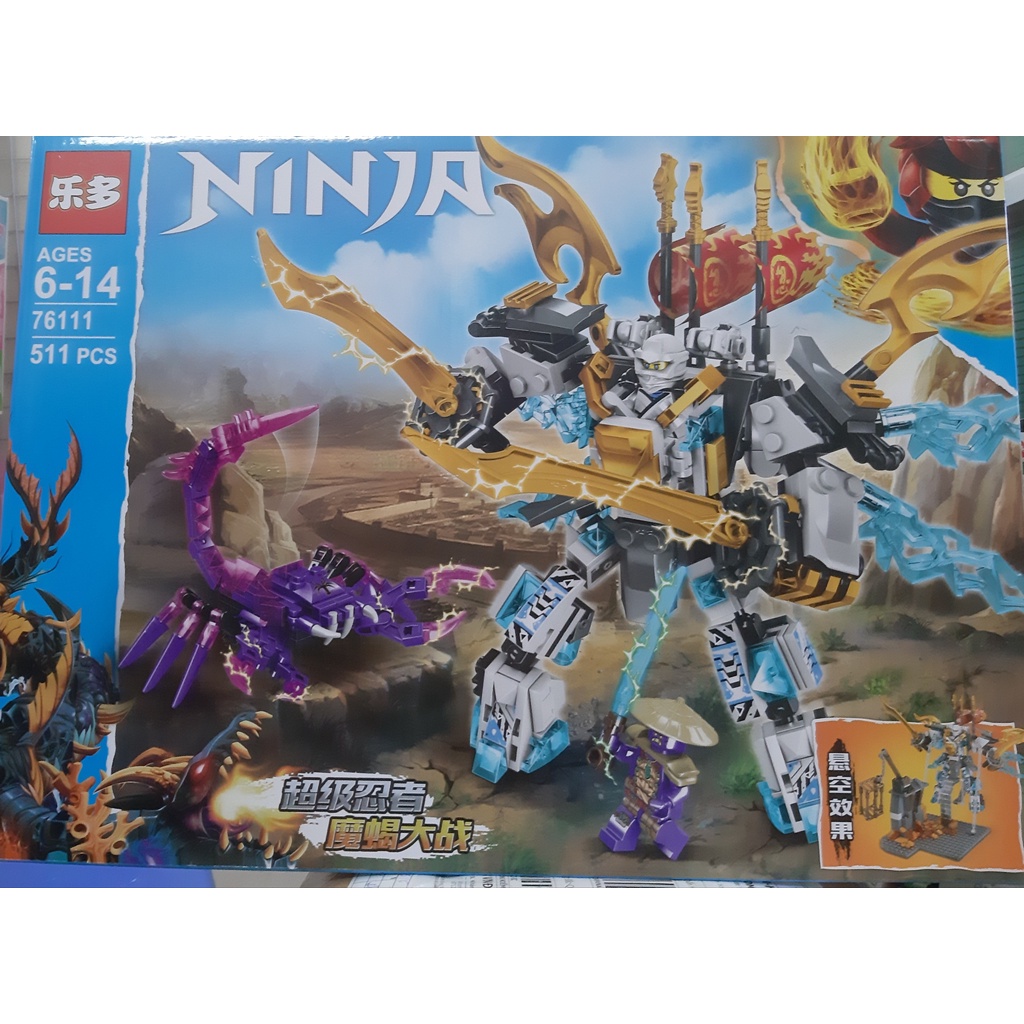 Bộ đồ chơi phát triển trí thông minh cho trẻ trên 3 tuổi- lego ninja siêu nhân 511 mảnh, hàng cực đẹp