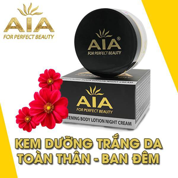 Mỹ Phẩm AIA - Kem dưỡng trắng da toàn thân ban đêm (150g)