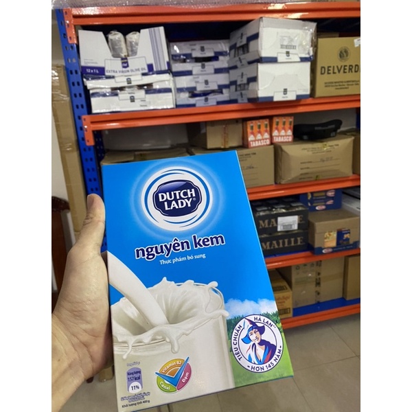 Sữa Bột Nguyên Kem Dutch Lady Cô Gái Hà Lan Hộp Giấy