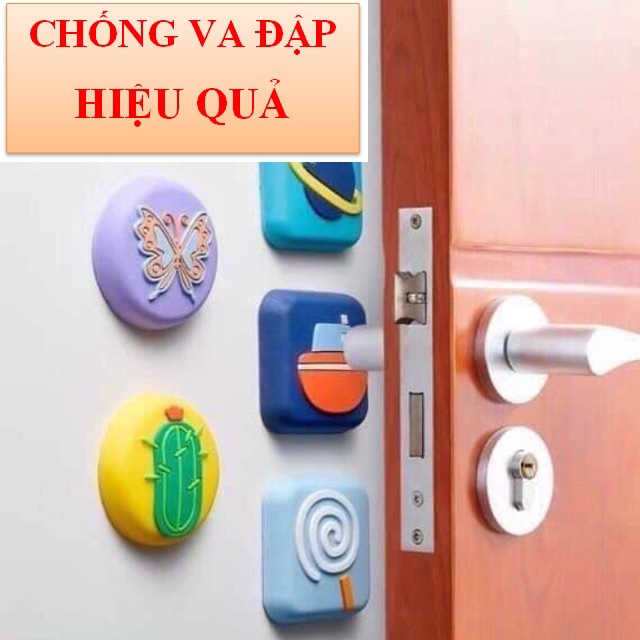 Set 3 Miếng dán chống va đập cửa