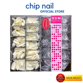 Móng úp fom nhọn Bầu HSM 500 móng/hộp