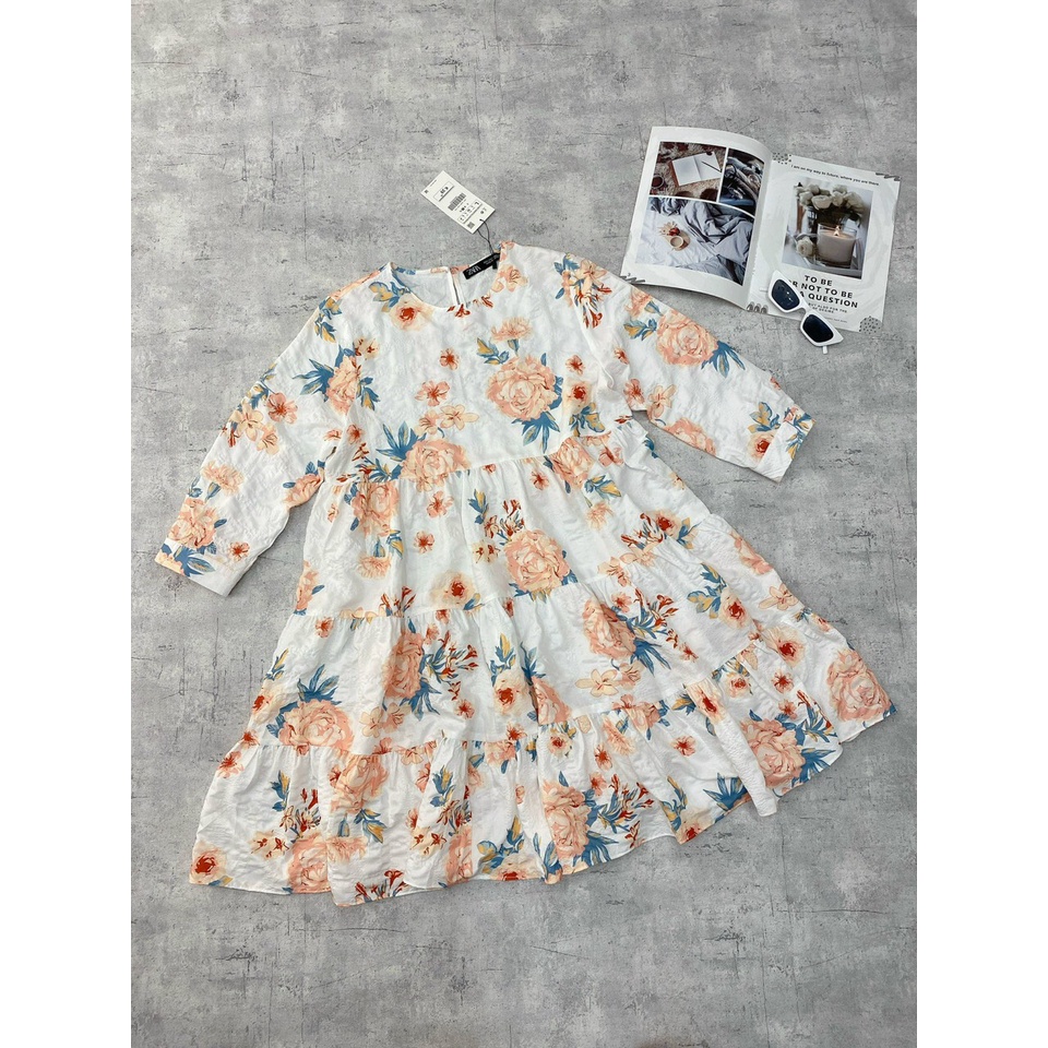 Đầm Hoa Babydoll ZR - Hàng xuất dư 100% ạ