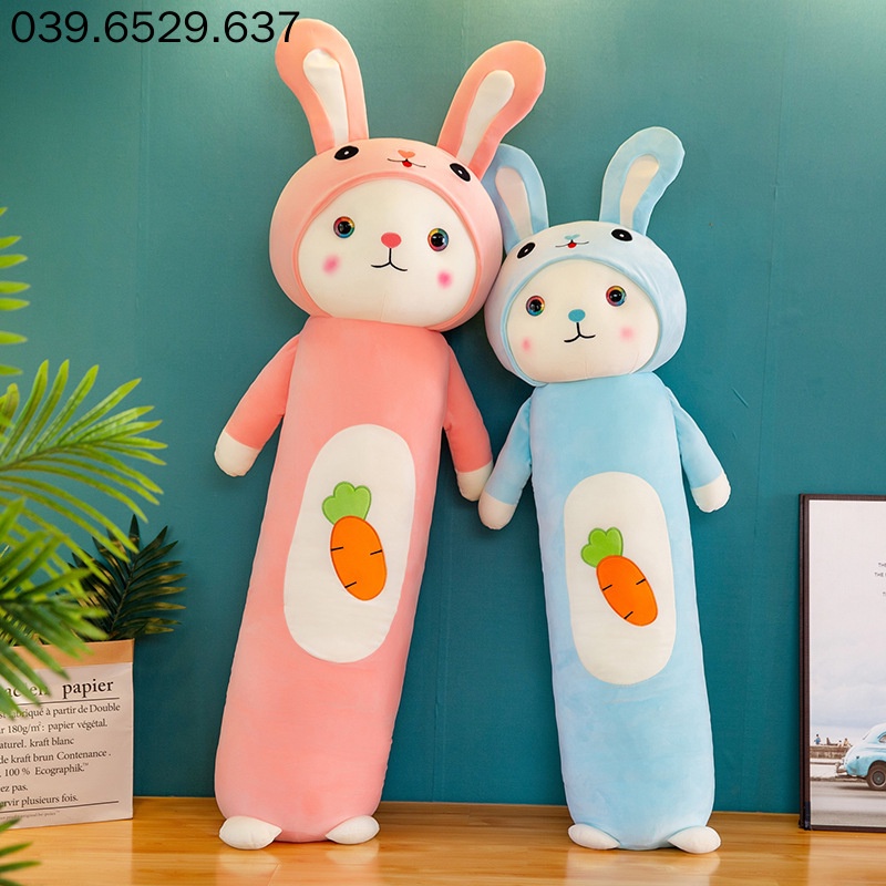 Gối ôm hình thỏ ham ăn, gấu nhồi bông teddy bear hàng nhập khẫu cao cấp BIG Quà tặng ngày sinh nhật cô gái