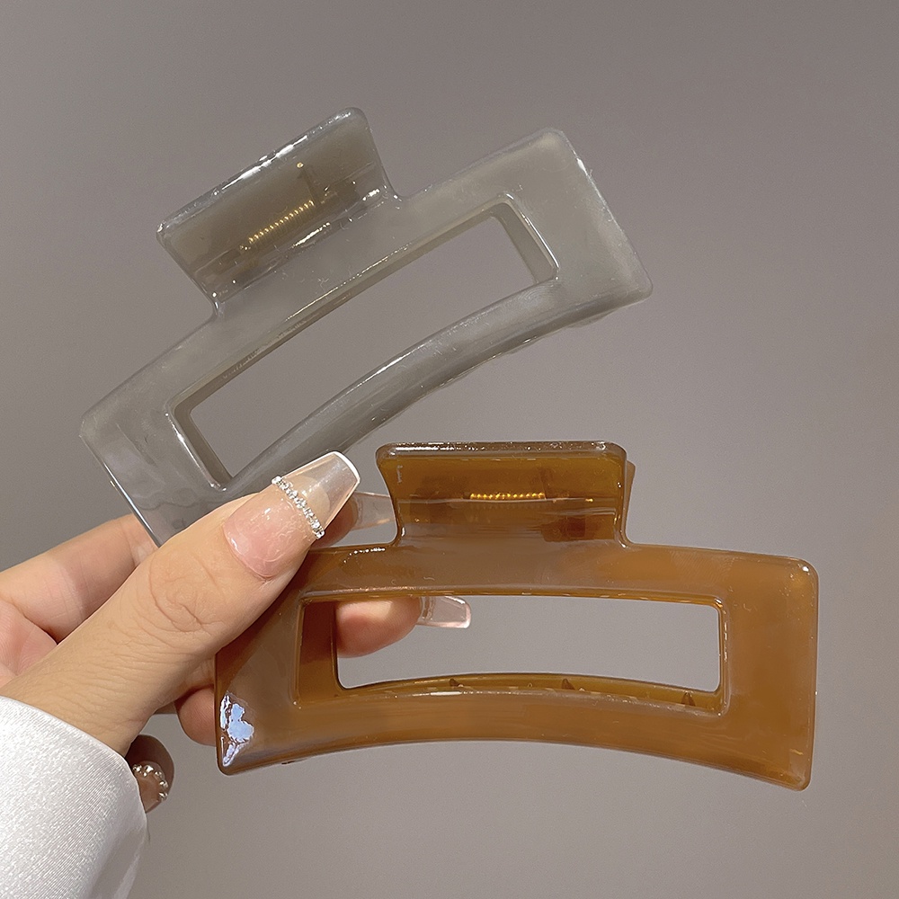 Kẹp tóc càng cua 17KM hình vuông thời trang thanh lịch 12.5cm