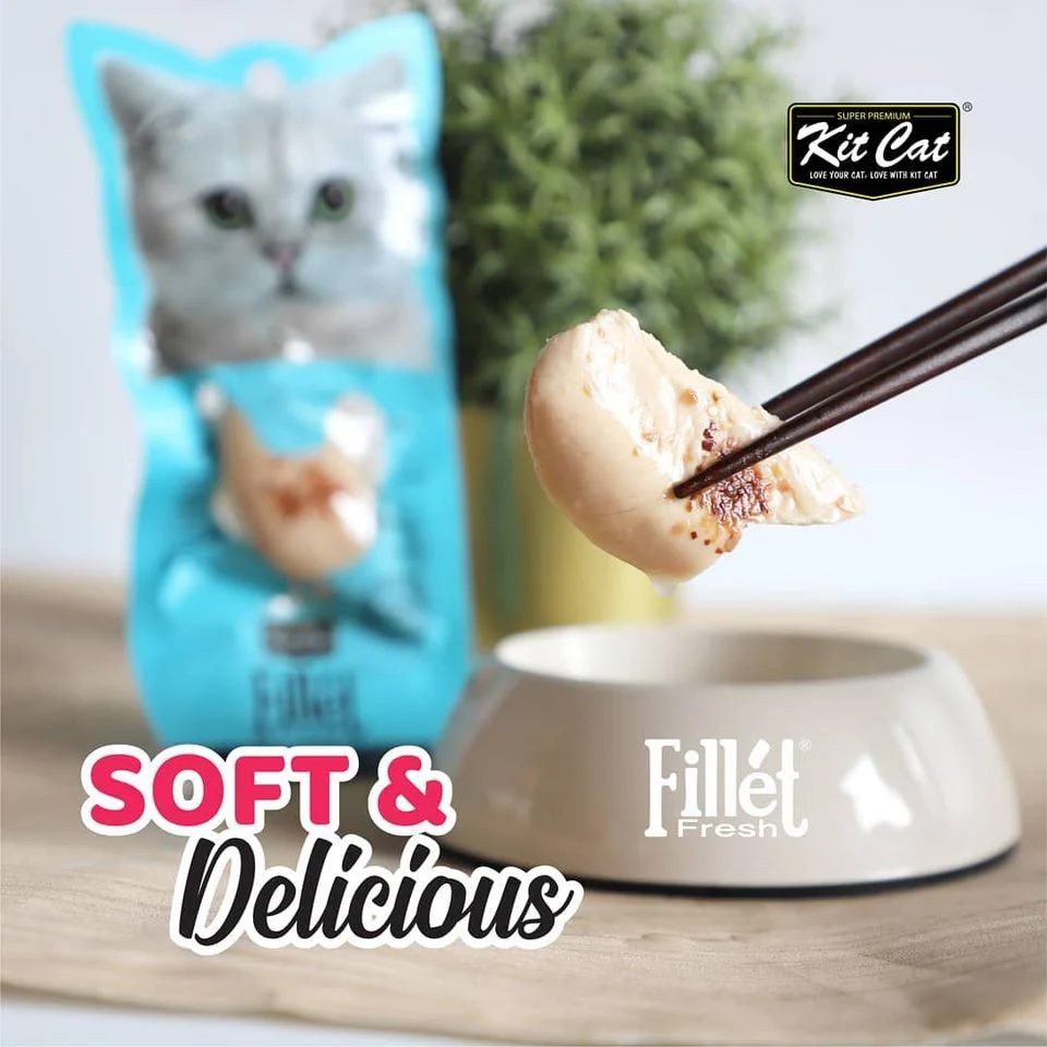 KitCat Fillet Fresh 30g - Thịt Filê Hấp Tươi Ngon Cho Mèo