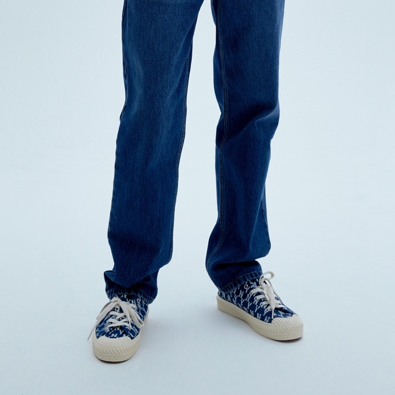 Giày thể thao Sneaker MLB Playball Origin Monogram Denim