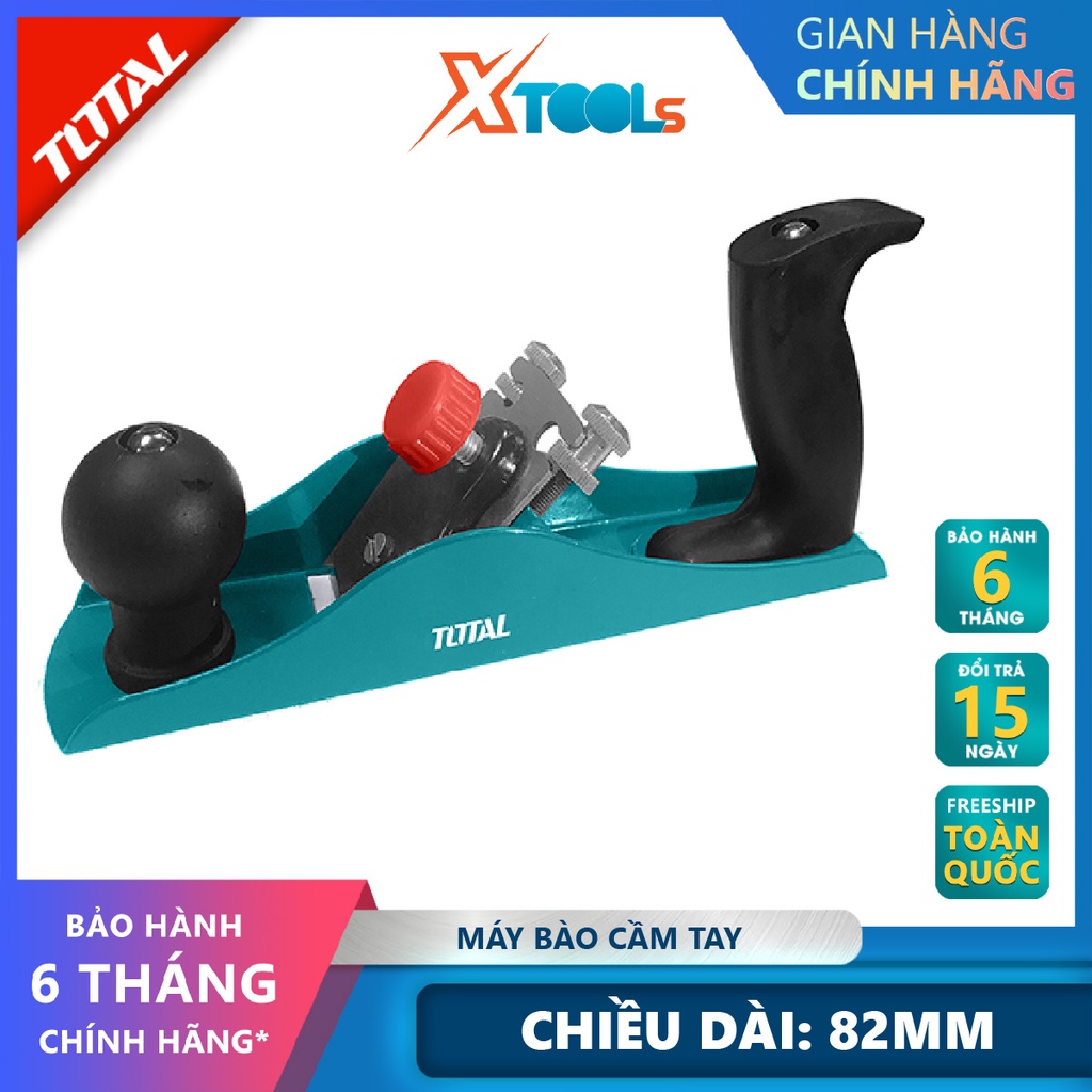Bàn bào gỗ Total THT9391 | Máy bào cầm tay đường bào 82mm Độ sâu đường bào 1mm Tốc độ không tải 16,000 vòng/ phút, bào