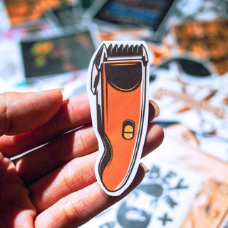 Set 100 Sticker Hình Dán Barber hớt tóc