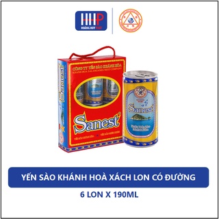 Date mới nhất - Nước Yến Sanest Khánh Hòa Hộp 6 lon x 190ml