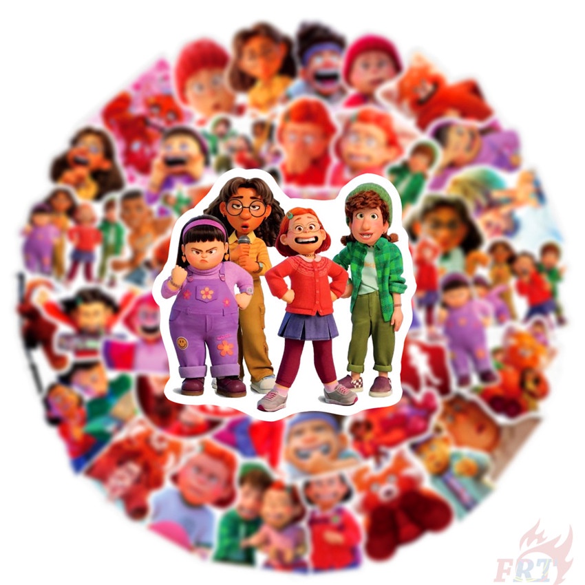 ❉ Miếng Dán Màu Đỏ Dòng 04 Độc Đáo ❉ Bộ 50 Miếng Dán Trang Trí Vali Laptop Ván Trượt DIY Thời Trang