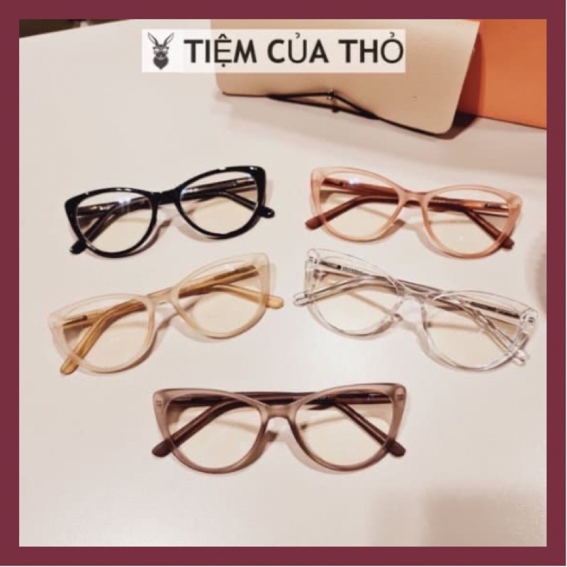 [Mã SKAMCLU7 giảm 10% cho đơn từ 0Đ] Gọng kính cận nữ cao cấp, form mắt mèo, Tiệm của thỏ 8013 | BigBuy360 - bigbuy360.vn