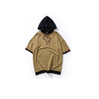 Áo Hoodie nam nữ tay ngắn màu vàng AHDT207 - AHDT302 Phong Cách Unisex Street Style Độc Đáo, Cá Tính - Vải Cotton 100%