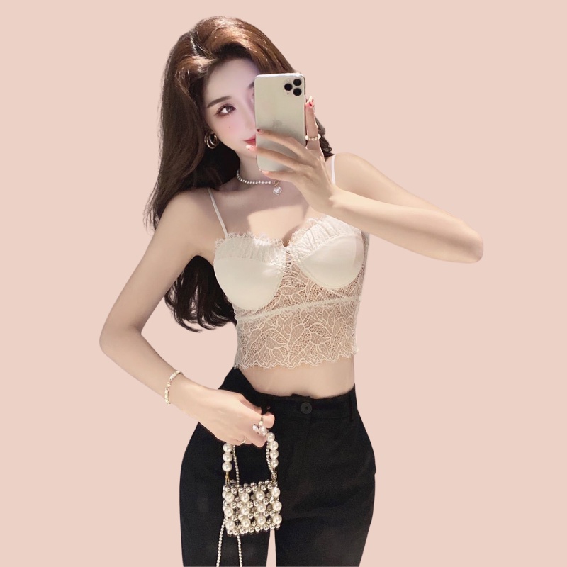 Áo Bra 2 Dây Chichi bra Croptop Viền Ren Hoa Thoáng Mát, Mềm Mịn B2206