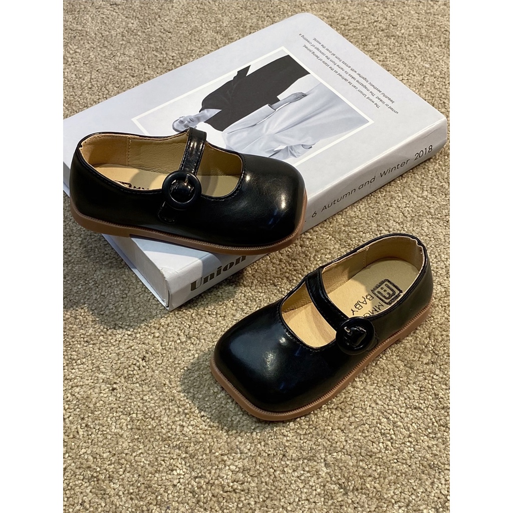 Giày búp bê cho bé gái phong cách Hàn Quốc da mềm mã mới V293