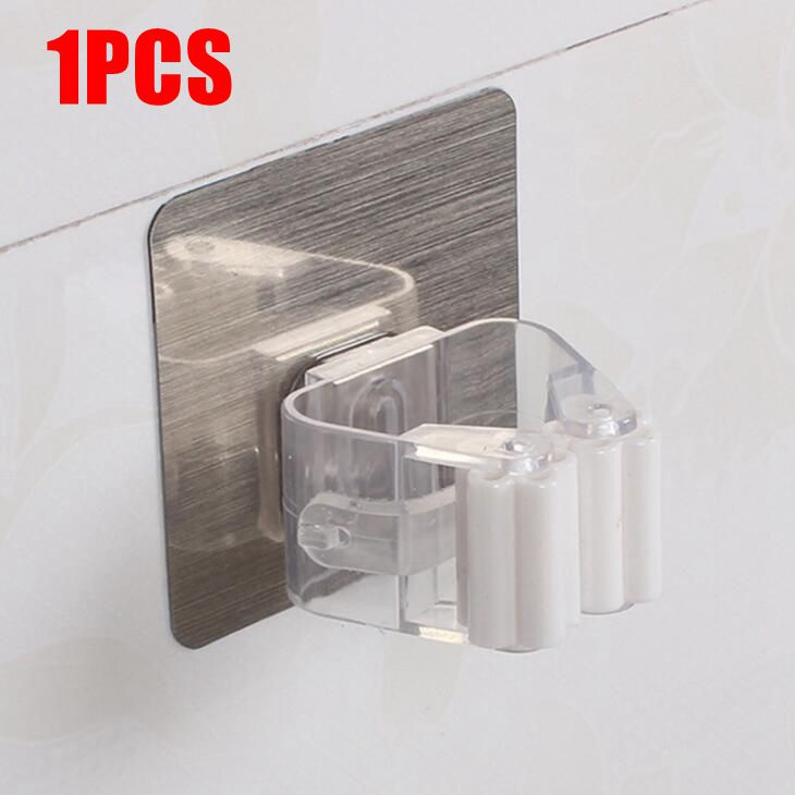 Set 1/4 Móc Treo Cây Lau Nhà Gắn Tường Đa Năng Tiện Dụng Cho Nhà Bếp/Phòng Tắm